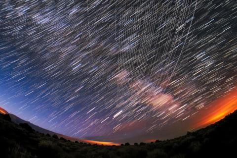 Picture of the night sky with stars.