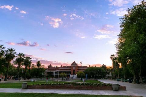 Old Main at sunset