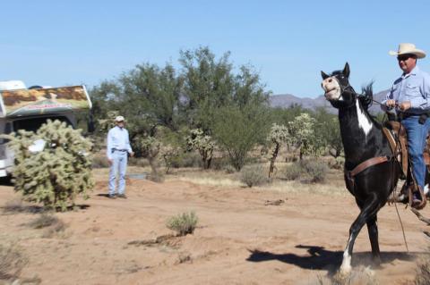 man on horse