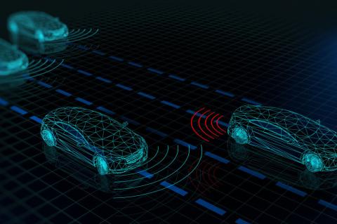 graphic showing radar waves