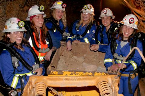 UA mine rescue team in the San Xavier Underground Mining Laboratory