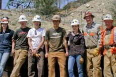 team of mining students